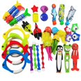 thumbnail image 4 of Juguetes de buceo para niños, palo de buceo, juego de gemas subacuáticas, deportes acuáticos, piscina de delfines, Verano, 4 of 4