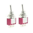 thumbnail image 1 of 2 Pcs Interruptor de palanca tipo MTS-102 DPDT de 3 terminales 5A/120VAC 2A/250VAC, 1 of 1