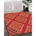 thumbnail image 3 of Ahgly Company Machine Washable Indoor Square Transitional Bright Orange Area Rugs, 3' Square, 3 of 7