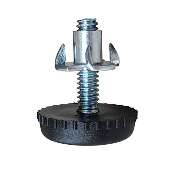 Furniture Levelers8 Pack1420 X 1 inchesLevelers with TNutLegLevelerAdjusting Foot Furniture Feet Inch Size14 BoltBlack 8 Black