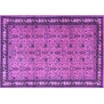 thumbnail image 1 of Ahgly Company Indoor Rectangle Persian Purple Traditional Area Rugs, 5' x 8', 1 of 4