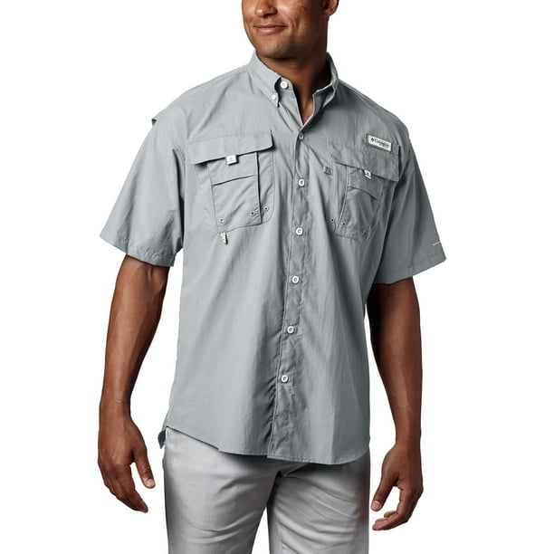 Columbia Men's Bahama II S/S Shirt - 5XT - Grey