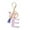 E, variant on Fashion Alphabet Initial Letter Keychain Tassel Butterfly Pendant Key Ring for Purse Handbags Women Girl