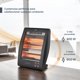 thumbnail image 5 of Calefactor Eléctrico De Cuarzo Voltio 2 Niveles 800W Negro, 5 of 8