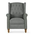 thumbnail image 3 of Novogratz Harmony Pushback Recliner, Charcoal, 3 of 7