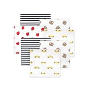 Little Treasure Hudson Baby Cotton Poly Flannel Receiving Blankets 7-Pack, Yellow NYC, 30x30 inches