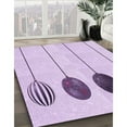 thumbnail image 3 of Ahgly Company Machine Washable Indoor Square Transitional Rich Lilac Purple Area Rugs, 8' Square, 3 of 7