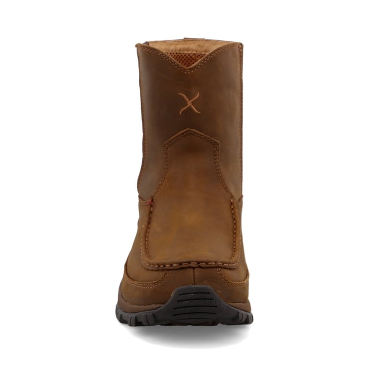 Brown Leather Cowboy Pull-On Hiker Boots 8.5 Twisted X Men main image 4