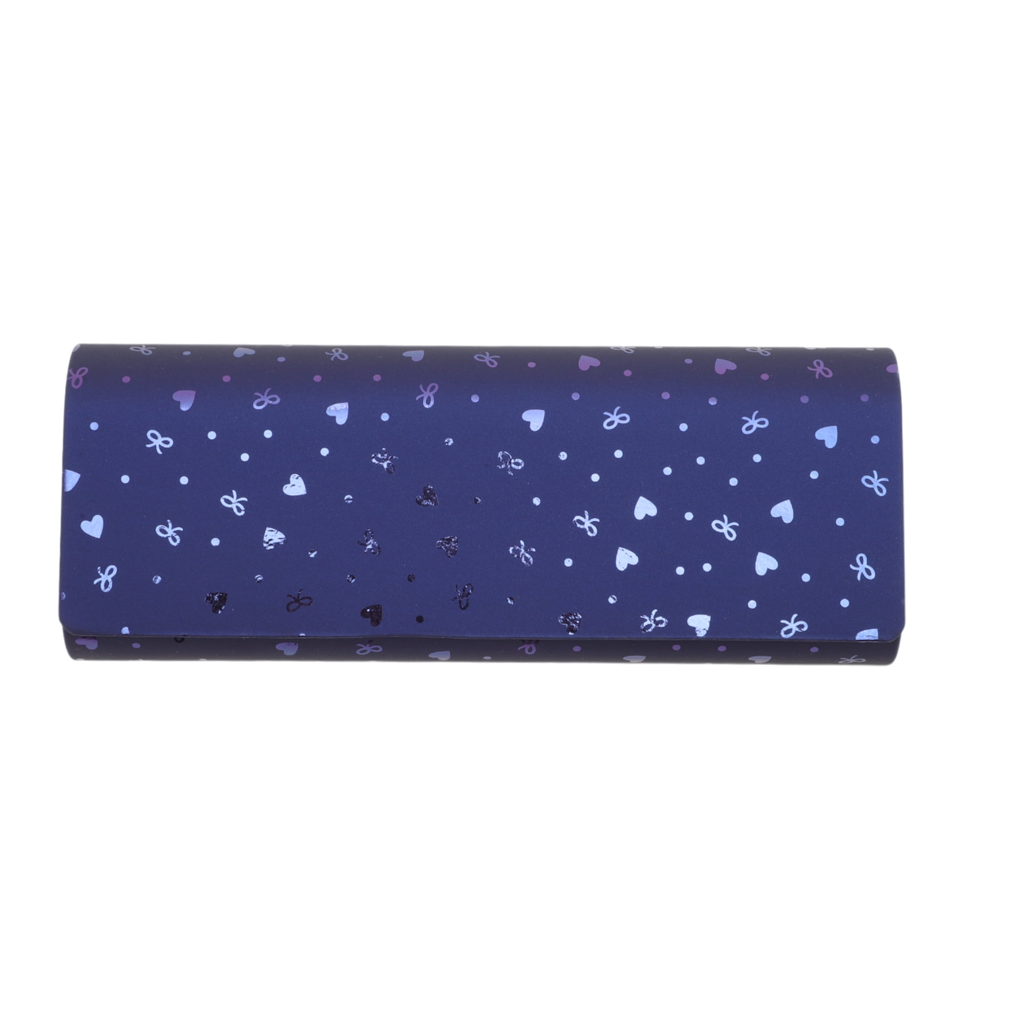 Unique Bargains Magnetic Durable Cartoon Cute Eyeglasses Case for Storage Purple