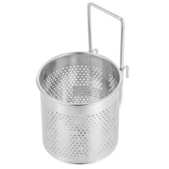 SEWCHICS Stainless Steel Kitchen Skimmer Basket with Hook for Cooking Rinsing Straining Fruits Vegetables