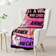 thumbnail image 3 of Girls Blanket Gifts - 40x50 Inches Cute Throw Blanket for Kids Teens - Soft Flannel Throws for Casual - Black Blankets for Couch Sofa Travel, 3 of 7