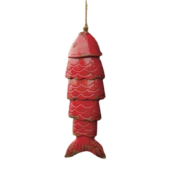 Carillón De Viento De Pez Koi Colorido, Colgante De Campanas De Viento De Resina Para Exteriores, Regalo De Navidad, Decoración Del Jardín Del Hogar seitruly BA001381-01