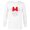 White, variant on Disney Minnie Mouse Icon Christmas Holiday Lights Snowflakes - Long Sleeve T-Shirt for Men - Customized-White