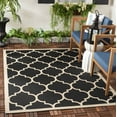 thumbnail image 3 of Safavieh Courtyard Alyssa Geometric Indoor/Outdoor Area Rug, Black/Beige, 6'7" x 9'6", 3 of 15
