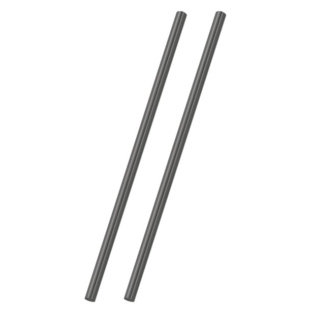 Uxcell 2Pcs Carbon Fiber Rods, 8mm Dia 254mm Length 5/16"x10" Solid Matte Round Bar Pole for RC Airplane Cars Model Kite Wing Tube Quadcopter Arm DIY Craft, Black