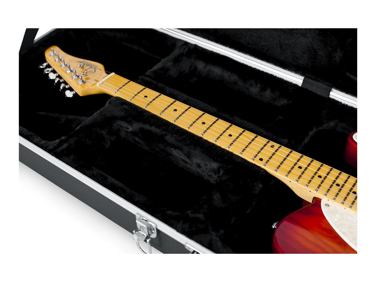 Gator Cases Plastic Hard Shell Latch Lock Molded Electric Guitar Carrying Case