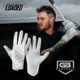 thumbnail image 4 of Grip Boost White Loaded Baseball Batting Gloves with Boost Plus Leather, 4 of 5
