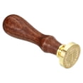 thumbnail image 4 of Uxcell Alphabet U Wax Seal Stamp Initial Letter Sealing Wax Stamp Retro Removable Brass Head Wooden Handle, Style 4, 4 of 6