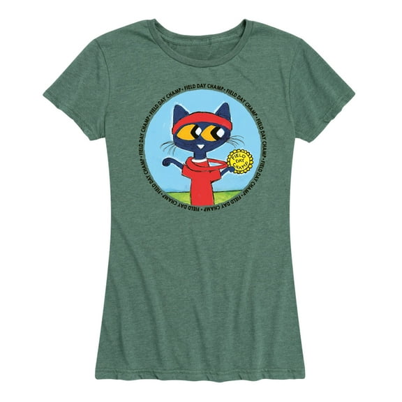Pete The Cat - Field Day Champ Circle - Women's Short Sleeve Graphic T-Shirt