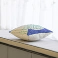 thumbnail image 6 of 16" Handwoven Cotton Throw Pillow Cover with Ribbed Line Dots and Wave Border, 6 of 7