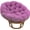 Ultra Violet 44 in, variant on 44-inch Solid Microsuede Papasan Cushion (Fits 42-inch Papasan Frame) 93312-MS-TL