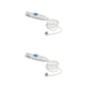 thumbnail image 4 of Eigraketly Electric Water Jet Flosser Tube Handle Plastic Irrigator Handles Ergonomic Replacement Parts Replacing for Waterpik WP-100 Ultra 11.5*2.4 cm 2Conjunto, 4 of 6