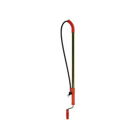 General Wire Spring T6FL Closet Auger - 6 Ft Teletube Drain Snake with Regular Head - Plumbing Tool for Clogged Drains, Toilets & Sinks