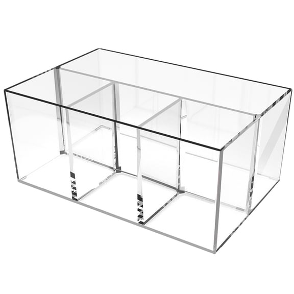 Luxshiny Compact Clear Makeup Brush Holder - Ps Material, Multi-Use, Tidy Desktop Organizer
