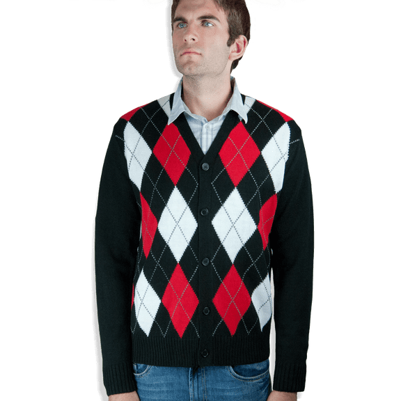 Blue Ocean Mens Cardigan Argyle Button Down Sweater (sw-299)