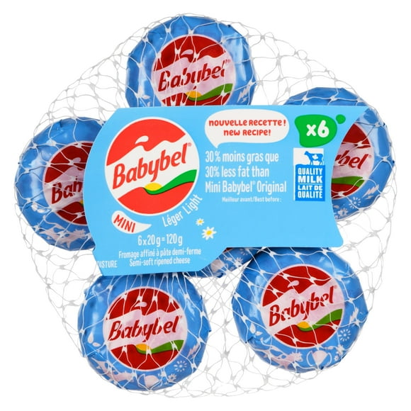 Mini Babybel collations au fromage léger 6P 6 portions, 120 g