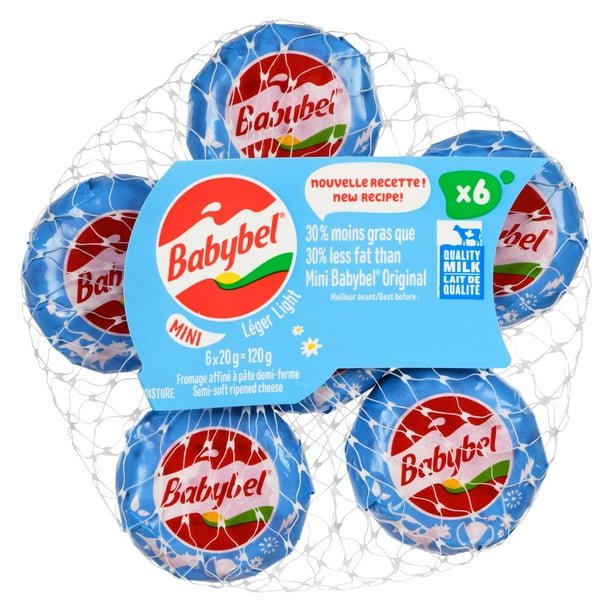 Mini Babybel collations au fromage léger 6P 6 Portions, 120 g