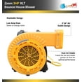 thumbnail image 4 of Zoom XLT Commercial Bounce House Blower 3 HP Electric Air Pump for Inflatables, 4 of 8