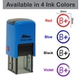 thumbnail image 3 of Printtoo TeachersStampGrade B Plus Self,Inking RubberStampMotivation Encouragement Review Messages Grading For Homework School Classroom - Blue, 3 of 6