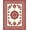 Red, Pattern 2, variant on ODIKA 4x6 Machine Washable Non-Slip Area Rug, Luxe Berber Heritage Crosshatch Brushed Shag High Traffic Rug, Beige, 660387