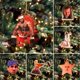 thumbnail image 2 of Regalo para niños Barry Santa Barry Wood Meme Festival Suministros Adornos navideños Árbol de Navidad Colgante de madera para Navidad, 2 of 5