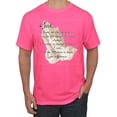 thumbnail image 1 of Wild Bobby, Praying Hands God Grant me the Serenity Courage Wisdom, Inspirational/Christian, Men's Graphic Tees, Neon Pink, 2XL, 1 of 3