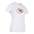 thumbnail image 3 of NFL Playera Aficionado Básica Kansas City Chiefs Blanco para Mujer, Talla Grande, 3 of 5