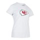 thumbnail image 3 of NFL Playera Aficionado Básica Kansas City Chiefs Blanco para Mujer, Talla Grande, 3 of 5