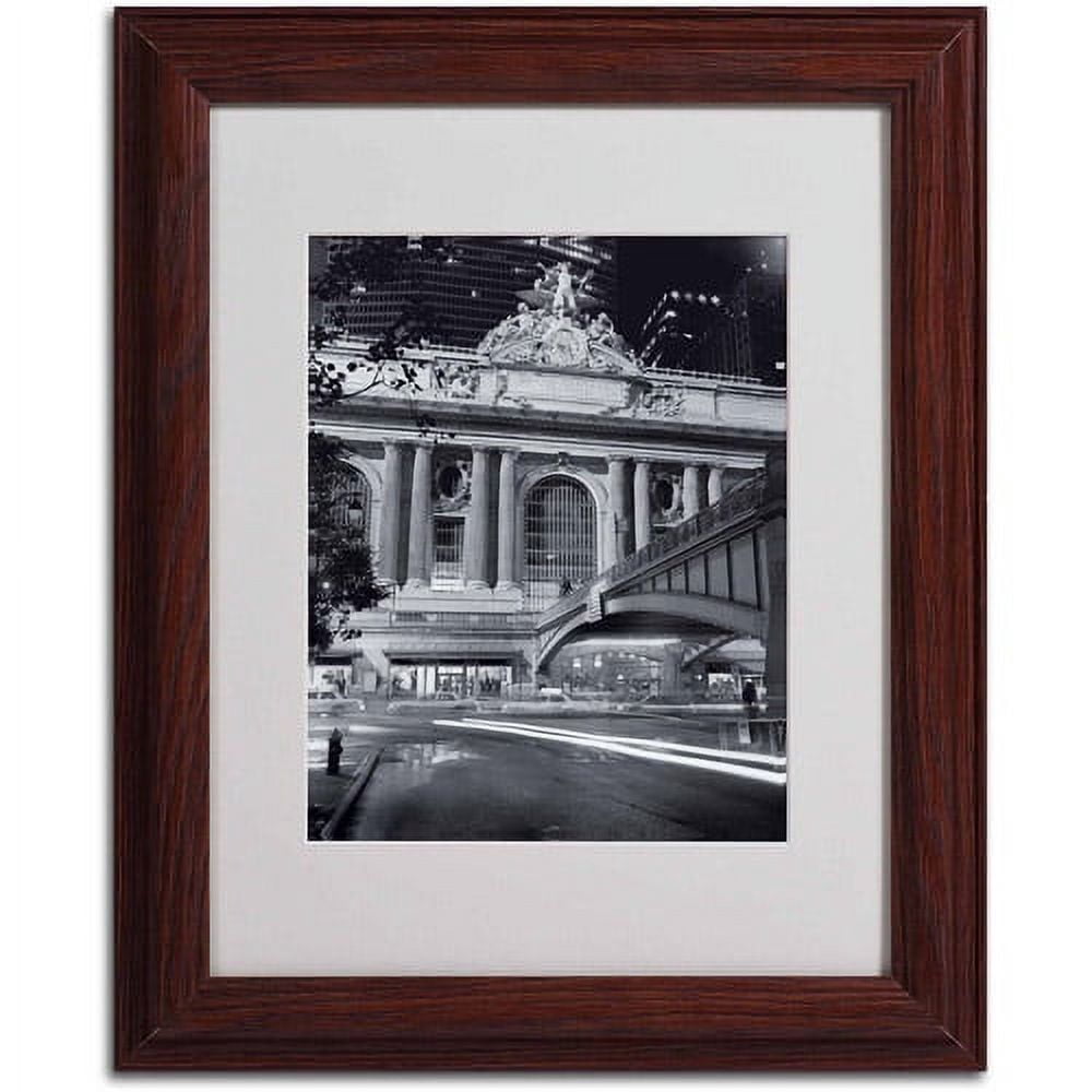 Matted art under acrylic in a wood frame