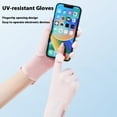 thumbnail image 4 of Women Summer Sun Protection Cycling Gloves Touchscreen Full Finger Driving Gloves for Commuting Travel Outdoor Activities, 4 of 8