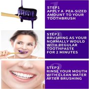 GlorySmile Purple Color Correction Whitening Toothpaste Essence Liquid Removes Yellow Stains From Teeth