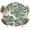 Green, variant on Beige Leaves Round Tablecloth 36-44 Inch Round Fitted Table Cloth with Elastic Edge, Summer Botanical Tropical Leaf Waterproof Table Cover Protector for Outdoor Picnic Party Dining