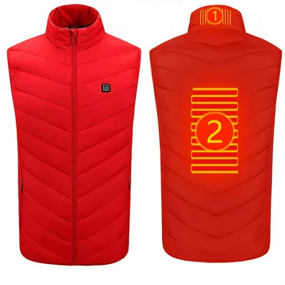 qucoqpe Heated Vest for Men and Women, USB Charging Heating for 8 Hours, Heated Jacket for Outdoor Work, Fishing (NO Battery)