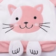 thumbnail image 6 of Ruyang 3 Piece Baby Boys Girls Clothes Cat Print Long Sleeve Pullover Hooded Zipper Vest Thick Pants Outfits Fall Warm Sets for Toddler, 6 of 8
