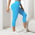 thumbnail image 7 of Gym Leggings for Women Lifting High Waist Seamless Yoga Pants Resistance Band Legging Cellumove 3D Compression Shaping Pants Blue, Size XL, 7 of 7