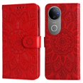 thumbnail image 5 of Funda tipo cartera GANGXUN para Vivo V50 , diseño girasol, cuero PU, soporte, cierre magnético, tarjetero, 5 of 5