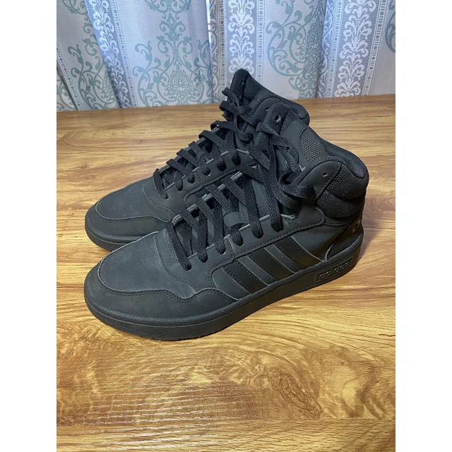 New Adidas Hoops 2.0 Mens / Youth FW7602 Black Casual Shoes Sneakers Size 7