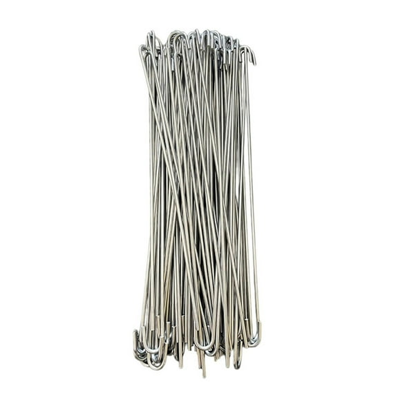 Hyasfey 100Pcs Chain Link Fence Wire Ties Stainless Steel Heavy Duty Chain Link Fence Posts Rails Dog Kennel Repair Anti-Rust Fence Ties