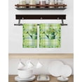 thumbnail image 3 of St. Patrick's Day Kitchen Dish Towels for Drying Dishes Set of 4, Green Shamrock Watering Can Leaf Plaid Waffle Weave Microfiber Hand Tea Bathroom Towels Quick Dry & Absorbent Towel 15.7x23.6, 3 of 7