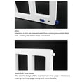 thumbnail image 4 of Pet Flap Door,  Slide Gate Frame Automatic Closing  For Pets White,Black, 4 of 8